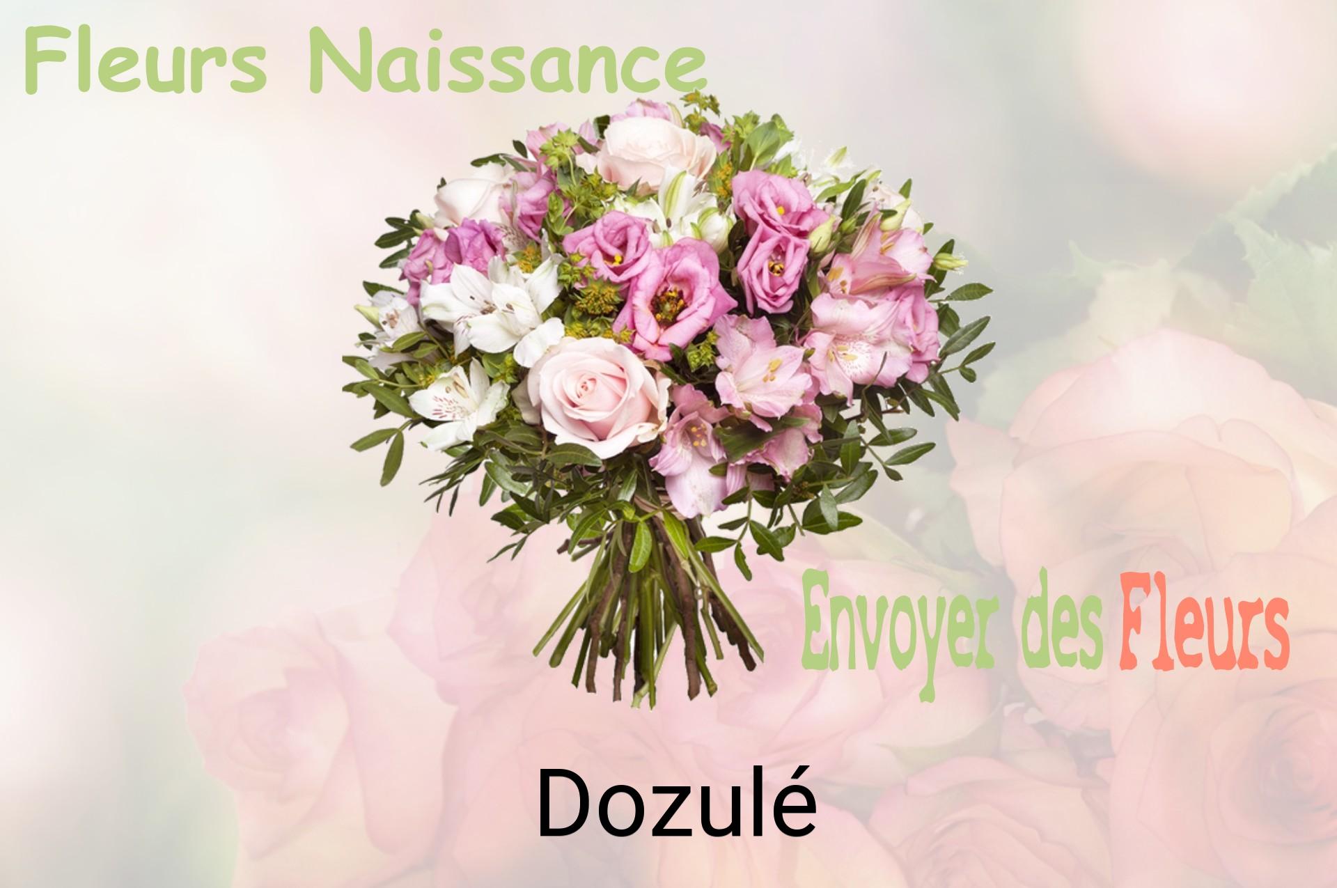 Bouquet de fleurs de naissance livré à Dozulé