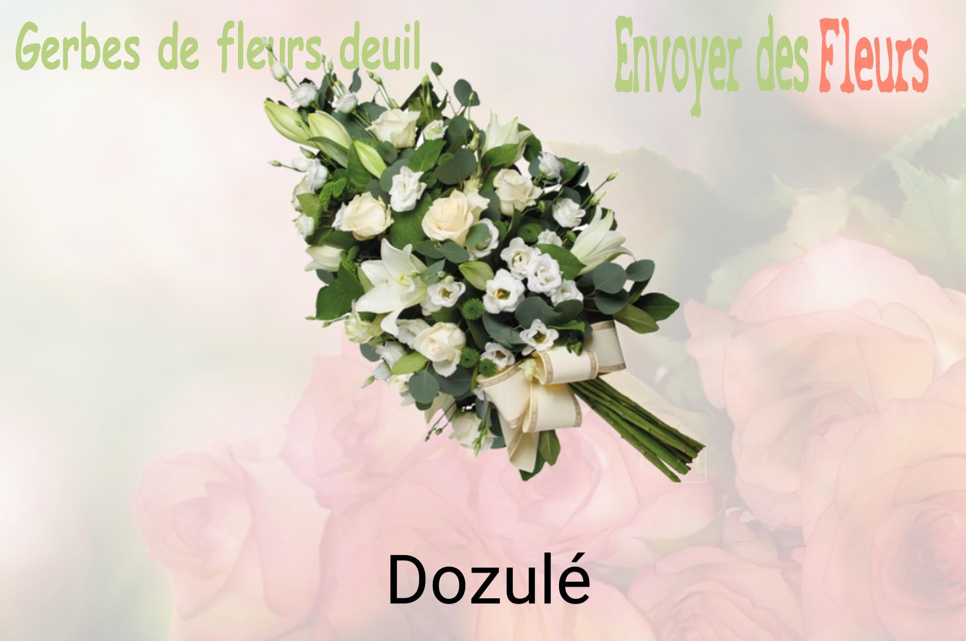 Gerbe de fleurs de deuil livrée à Dozulé